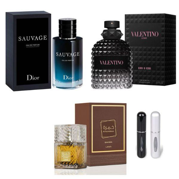 SAUVAGE+BORNROMA+QAWHACOFRE+2PERFUMEROS